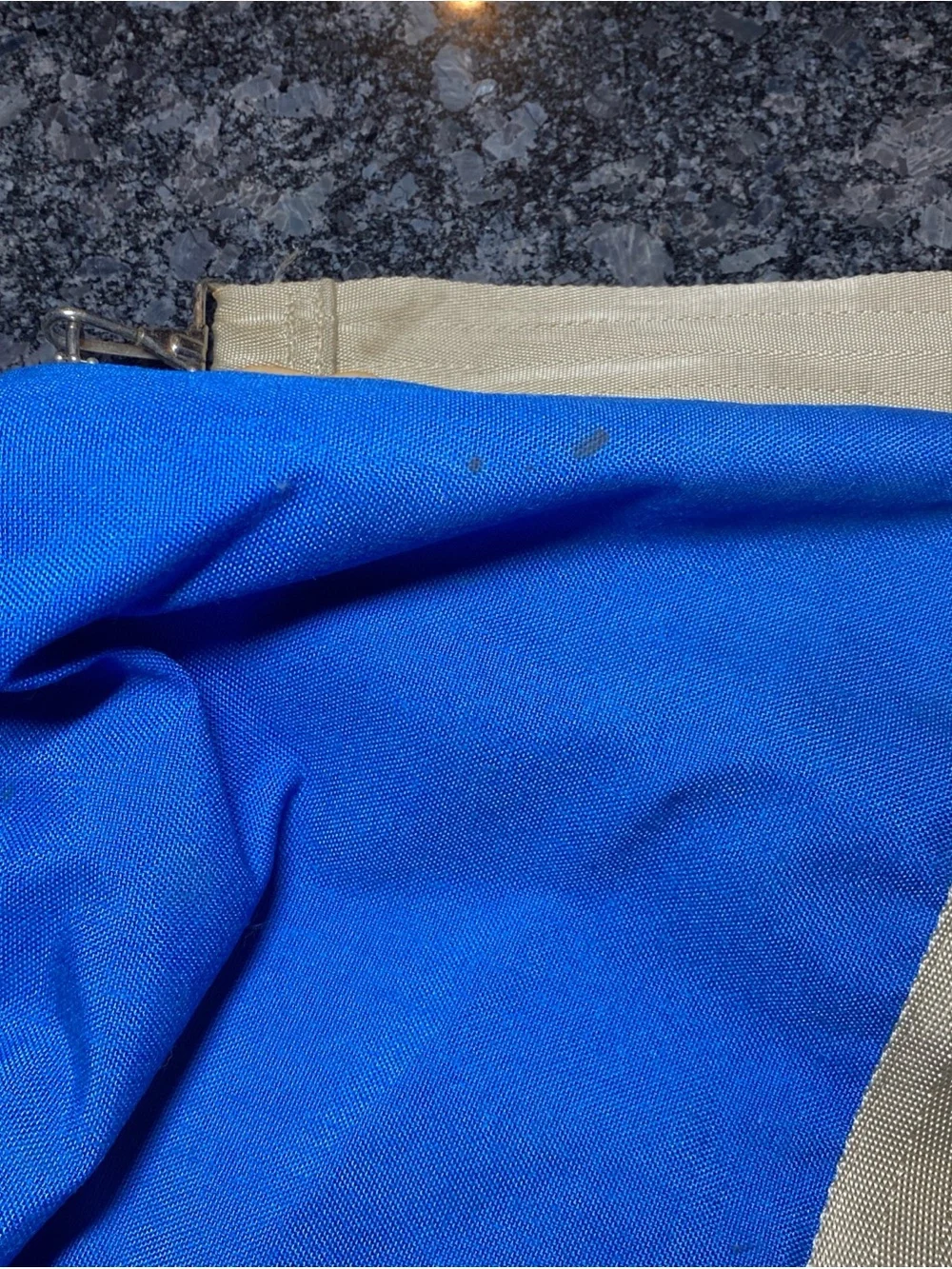 Eastpak Large Canvas Duffle Bag - USA Made Vintage 1980s Blue